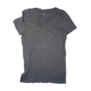 Grey J. Crew V-neck Tee Size Large